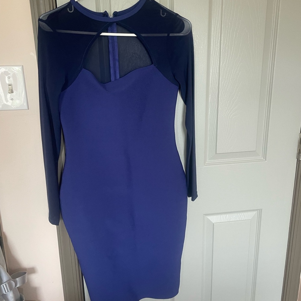 Elegant Navy Blue Dress